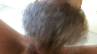 I love to lick her brawny