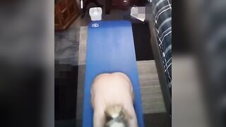 Sexy Mature BBW Doing Her Morning Yoga Routine!