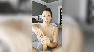 Long nail insertion handjob