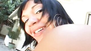 Black Cunt Shows Her Fine Round Ass for a Big Black Dick Screw