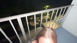Balcony Fuck Leads to Balcony Ejaculation