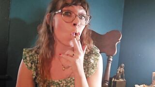 Redhead MILFs naughty smokin' fetish habits