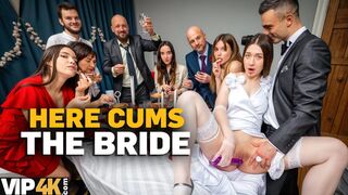 BRIDE4K. The cumming Bride at the Wedding ceremony is the key to a pleased family