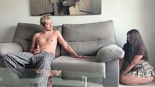 I Just Wanted to Prank My Step Brother But He Start Jerking Off on the Bed Thinking He Alone in the Room!!