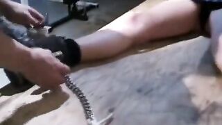 Slavemaster Golden-haired MILF Punishes Brunette Babe in Wild Fetish Session