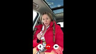 Facetime JOI from my car!! Public orgasm instruction!