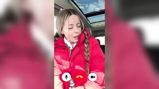 Facetime JOI from my car!! Public orgasm instruction!
