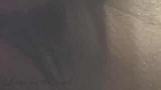 Ardent Amateur Cunnilingus licking MILF twat for 10 minutes and 2 orgasms - Lover on the road