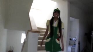 Alexis Love - US SOLO Masturbation Tiny, ebony, honey, petite titties, tight pussy, costumed, Teaser#1