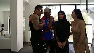 Porn stars Allyah Yasin and Clea Gautier on vacation in the Dominican Republic with two well-endowed men