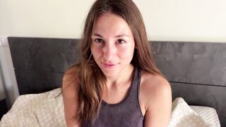 Caught Masturbating with a Zucchini – Neighbor Cums in My Shaggy Twat Instead