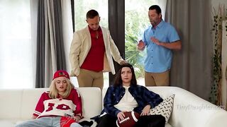 Stepdads Catch Angels Experimenting and Start Group Therapy Sex