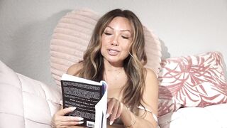 Hawt Latin playgirl MILF Reads a Sexy Spanish Story
