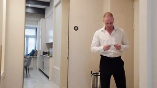 Stepdad was about to leave for work, saw my note and fucked me instead
