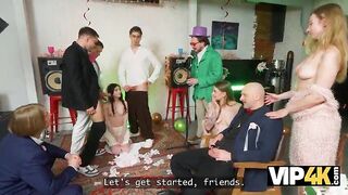VIP4K. A Wedding Orgy with one Bride