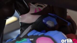 Overwatch D.Va Takes Security BBC for Mischief - Double Facial Spunk fountain 3D Hentai