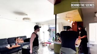 Micky Mallato behind-the-scenes bang with Kane Hardy