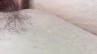 Woman gets all juicy after cumming close up #snatch juice
