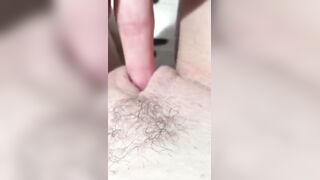 Woman gets all juicy after cumming close up #snatch juice