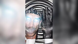 Oregonleatherboy Hypnosmoke Spiral Glove "Yes Master" Mind Melt Meditation