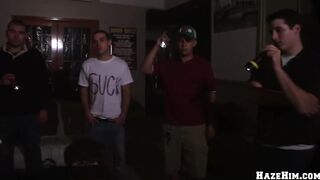 GAYWIRE - At A Wild Frat Party, A Daring College Stud Takes On A Cheering Crowd
