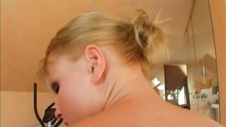 Jo - EURO Solo Masturbation - All Natural Babe Golden-haired Hawt Bitch you wana screw, milk squirt,Tease#3