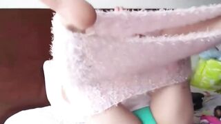 Self enjoyment teen masturbates alone