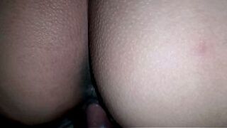 Schoolgirl films herself having sex after school and gets left oozing with creamy milk