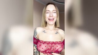 Big titties bounce as she smiles wickedly ?