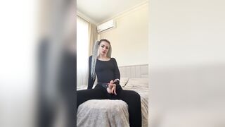 Horny stepsister decided to surprise stepbrother ?