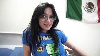 18-year-old virgin nerd angel receives her first anal
