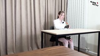 Goth Beauty Student Tried to Cheat, Teacher Caught Her - Fantastic Grade Landed Right in Her Mouth