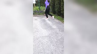 Enjoy Riga beauty's wet forest pissing