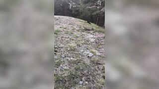 Enjoy Riga beauty's wet forest pissing