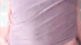 Cute Asian girl with big bazookas drilled