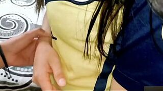 fucking a nice-looking woman's smooth twat