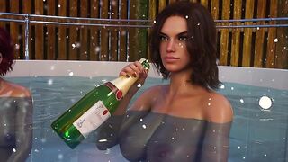 Being A DIK 270 - Priceless-looking Gals in the Jacuzzi