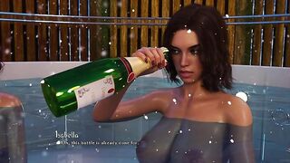 Being A DIK 270 - Priceless-looking Gals in the Jacuzzi