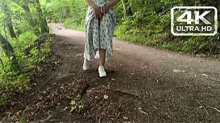 Almost Caught: Public Lake Bang, Handjob & Outdoor Piss