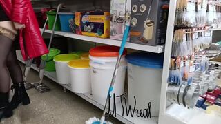 In a hardware store without a bottom