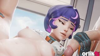 Juno Overwatch 3D - Double Penetration Tight Dark hole Group sex Gone Wrong Hardcore Animation
