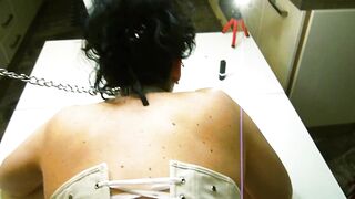 Dark Haired Slut Gets Banged during the time that Tied Up!