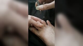 Long Toenail Clipping