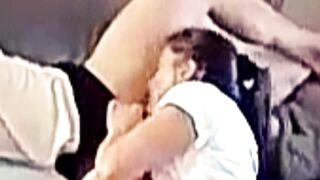 Ring camera hand job with a oral-job finish