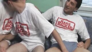Hardcore Gay Bareback threesome Arsehole Pounding