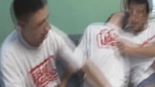 Hardcore Gay Bareback threesome Arsehole Pounding