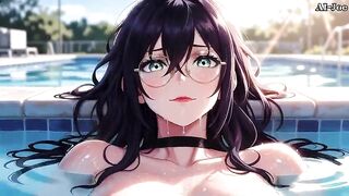 Charming Woman With Glasses Helps me. episode-2. AI-generated