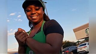 Starbucks waitress gets drilled on break