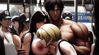 Tifa's Incredible Boobs Get Noticed On The Midgar Teach