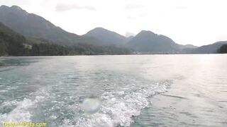 Real German 3-some fuck orgy at the lake